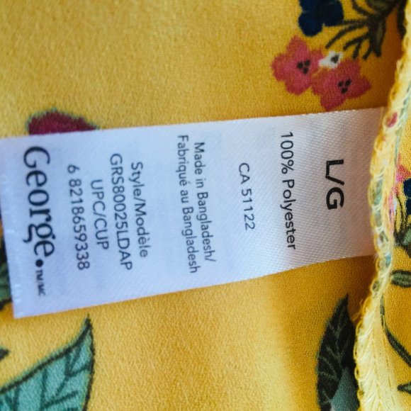 Mustard Gold Tank Top Loose Fit 100% Polyester - Picture 6 of 9